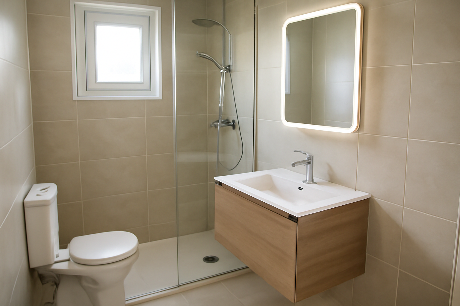 Petite salle de bain 3m2 : plans & astuces
