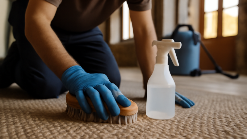 Désinfecter un tapis : méthode simple
