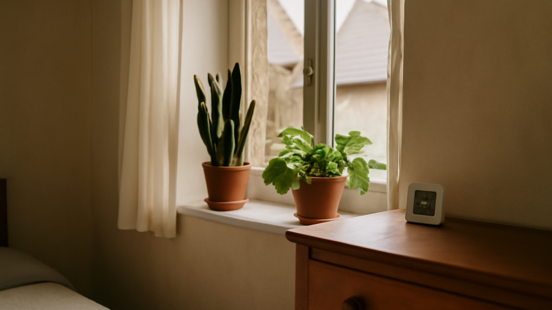 Dormir avec des plantes dans la chambre : conseils