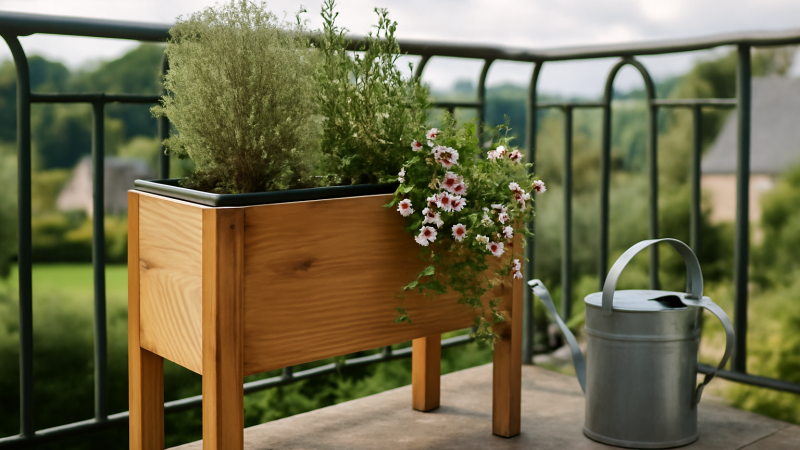Jardinière rectangulaire haute : comparer les modèles