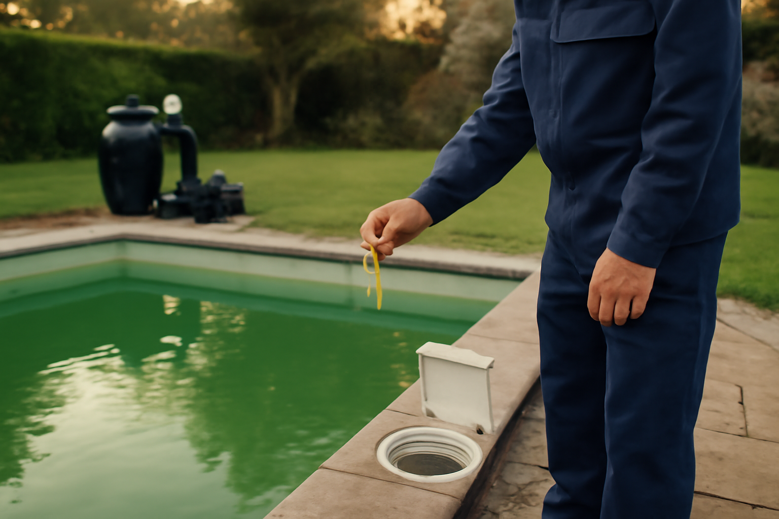 Eau de piscine verte : remèdes et solutions