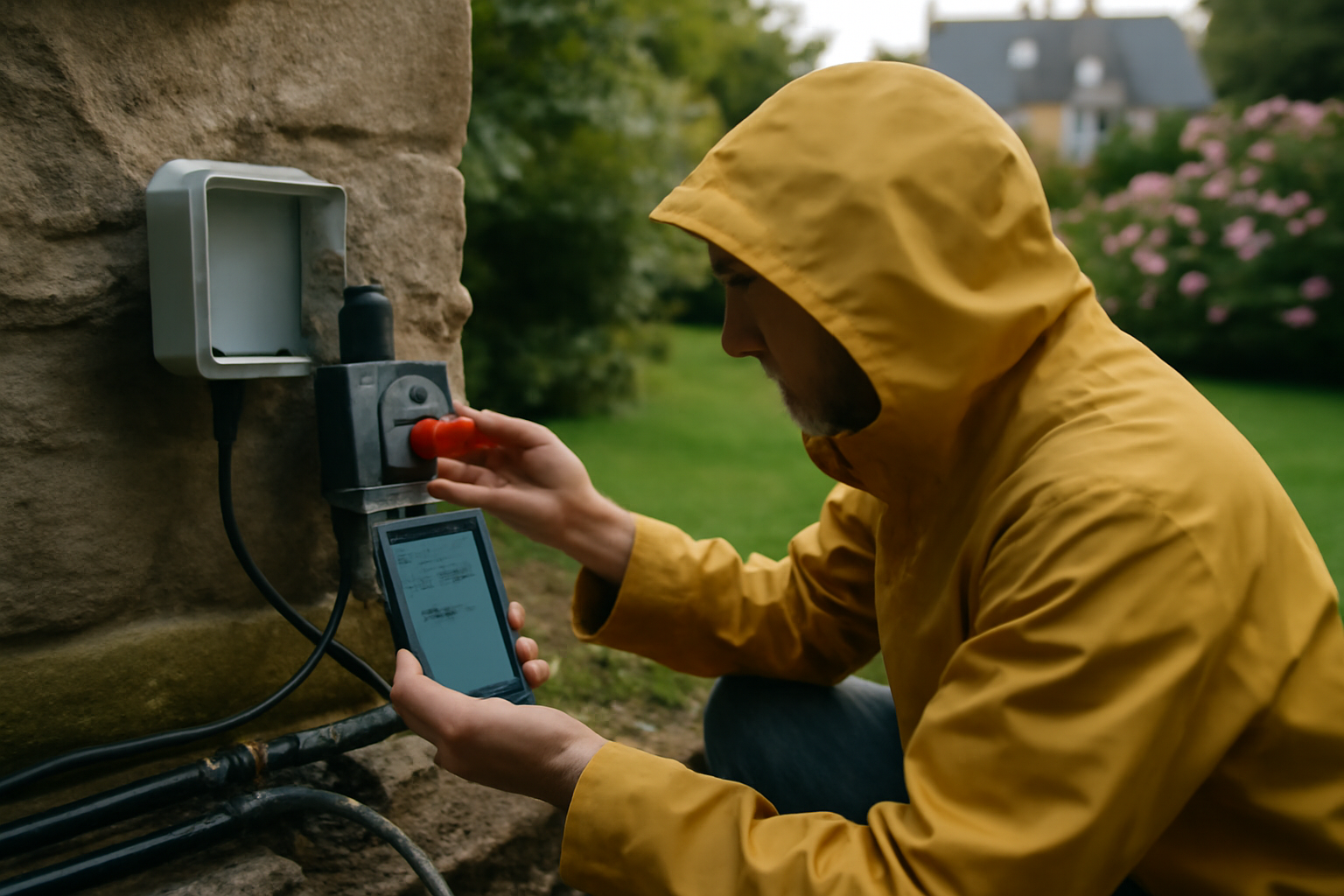 arrosage automatique connecté sans fil piloté sur smartphone au jardin