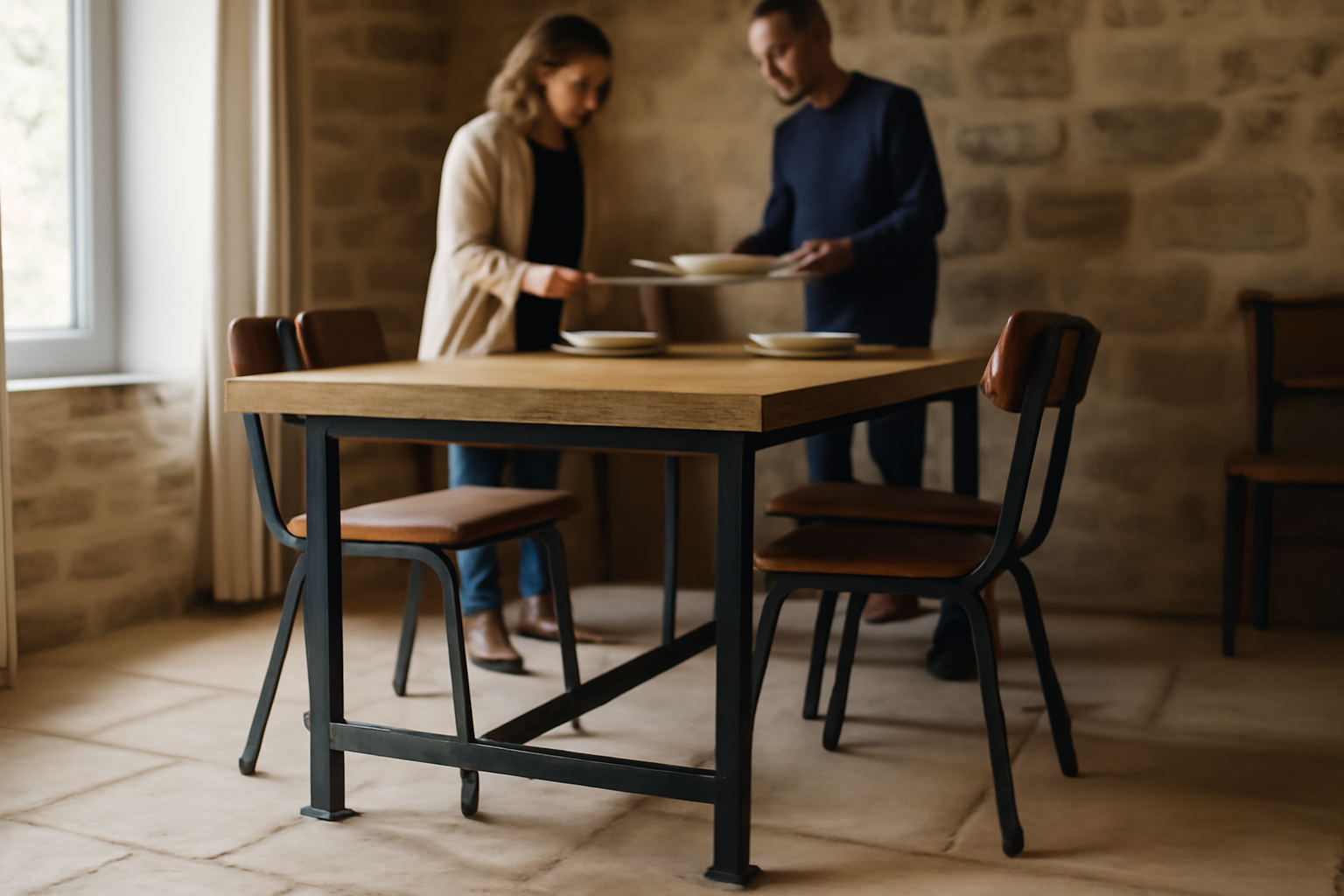 Table en métal et bois : comparatif & choix