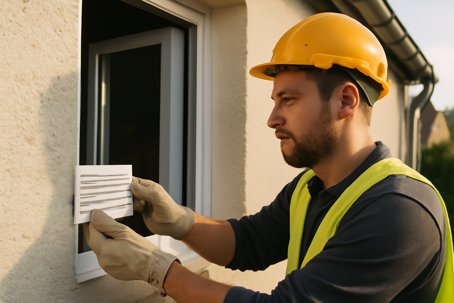 Aération fenêtre sans percer : pose d’une grille sur une fenêtre PVC en Bretagne, contrôle du passage d’air