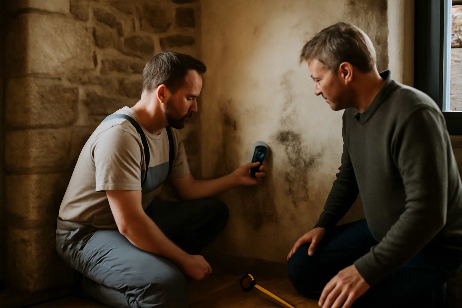 Chantier en Bretagne : estimation du budget travaux et vérification de l’humidité avant isolation