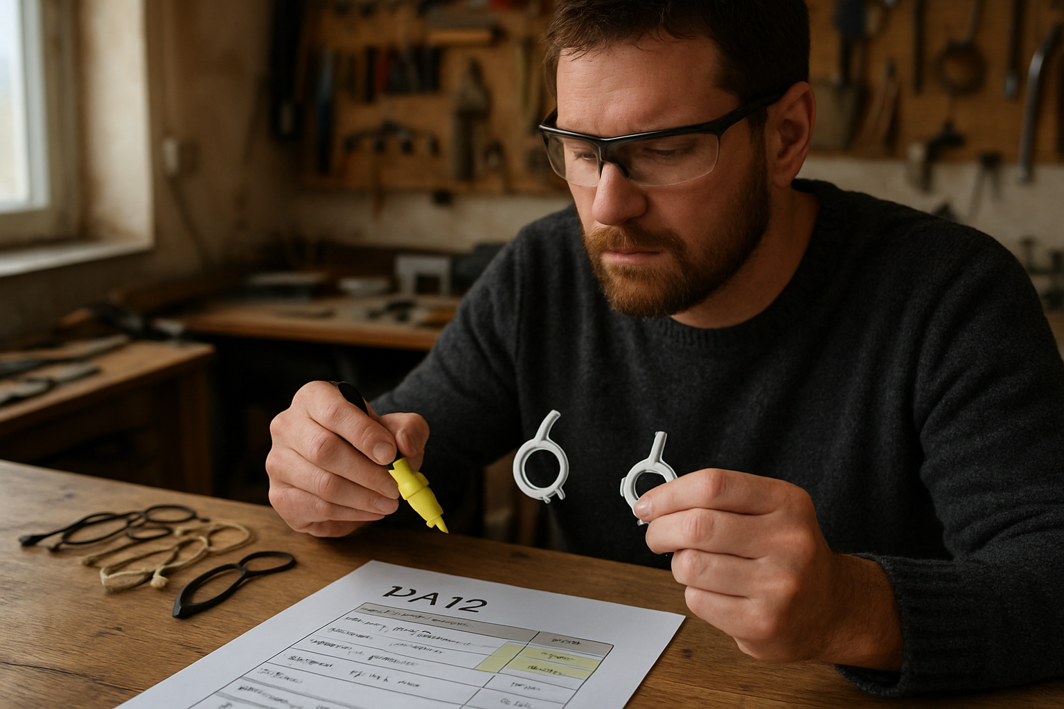 Lecture d’une fiche technique polyamide PA12 pour choisir un collier extérieur